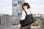 Sada kabelka a taštička na zip Reisenthel Shopper e1 set Glossy dots black