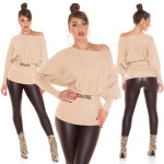Sexy vypasovaný svetr 9295 - In Stylefashion UNI hnědá