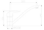 INVENA - Dřezová baterie AVA NEW BZ-06-001-X