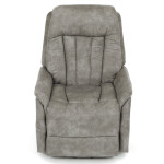 Polohovací křeslo, elektrické zabudované ovládání, šedá, látka vintage, TV-Q8575 GREY3