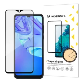 Wozinsky Full Glue tvrzené sklo s rámečkem pro TCL 305 černé / Ochranné sklo / Case Friendly