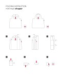 Ekologická taška Reisenthel Mini Maxi Shopper Bavaria dark ruby