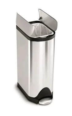 Simplehuman Pedálový odpadkový koš – 30 l / butterfly víko/ kartáčovaná nerez ocel/ FPP (CW1824)