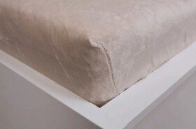 Stanex Mikroflanelové napínací prostěradlo smetanové ROZMĚR: (š/d/v) 180 x 200 x 20 cm