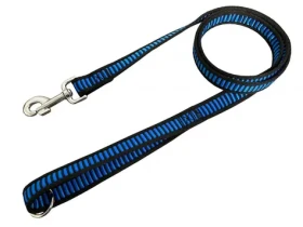 Huhubamboo Popruhové vodítko modrá / Vodítko pro psy / 150cm (352820)