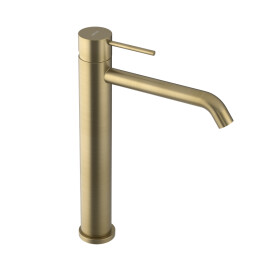 SAPHO - ULTRAMIX stojánková umyvadlová baterie vysoká, prodloužená hubice, zlato mat UT007G