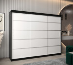 Šatní skříň Abi V1 Barva korpusu: Černá, Rozměry: 120 cm, Dveře: Dub artisan