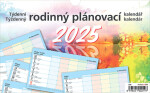 Stolní kalendář 2025 Týdenní rodinný plánovací