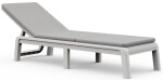 KETER ATLAS (MALLORCA) lehátko s poduškou - bílá/světle šedá