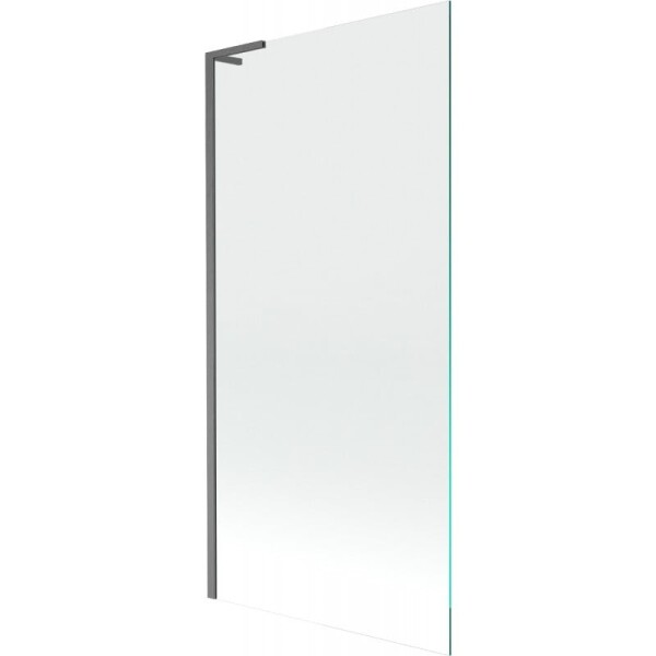 MEXEN/S - Next L vanová zástěna FIX 90 x 150, transparent, grafit kartáčovaná 895-090-000-03-00-66