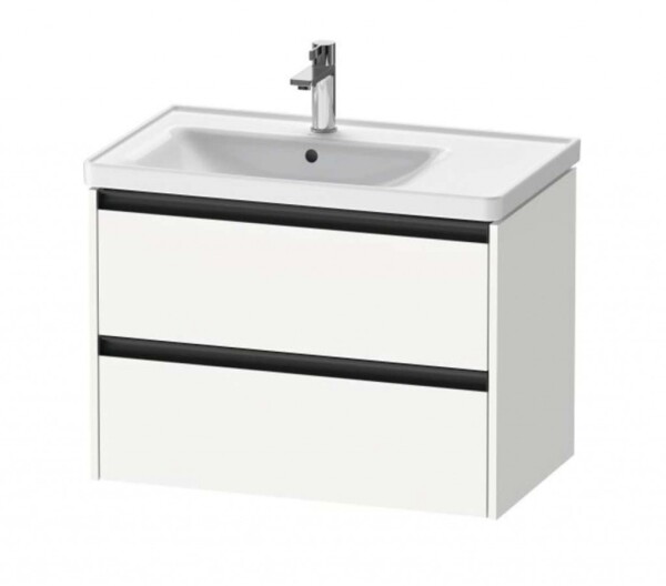 DURAVIT - Ketho.2 Umyvadlová skříňka 55x78x46 cm, 2 zásuvky, matná bílá K25285018180000