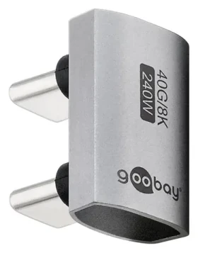 Goobay 74446 / USB-C adaptér / 180° U-shape / USB4 (74446)
