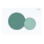GEBERIT - Sigma01 Ovládání splachování, zelená/bílá 115.770.79.5