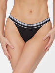 Dámská tanga 2Pack 164522 4R227 00020 černá Emporio Armani