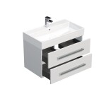 Koupelnová skříňka s umyvadlem SAT Cube Way 80x53x46 cm bílá lesk CUBE46802BISAT CUBE46802BISAT