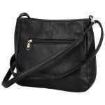 Trendy dámská koženková crossbody kabelka Orma, černá
