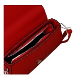 Stylová dámská koženková crossbody kabelka Gizela, červená