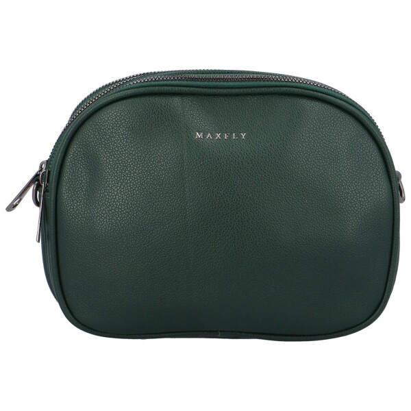Malá trendy koženková crossbody kabelka Jennifer, tmavě zelená