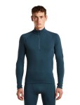 ICEBREAKER Mens 300 MerinoFine Polar LS Half Zip, Abyss (vzorek) velikost: M