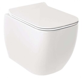 KLUDI - Resa C Závěsné WC, Rimless, Spiralflush, lesklá bílá 28WCW0243