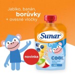 Sunar Cool ovocná kapsička borůvka, banán, ovesné vločky 12m+, 110g