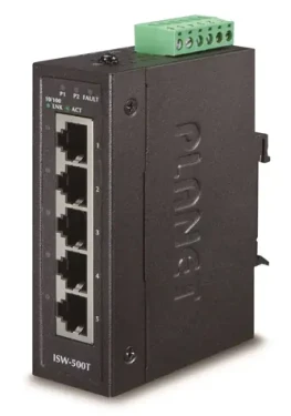 Planet ISW-500T / Switch průmyslový / 5x 10/100Base-TX / DIN / IP30 / -40 až 75 °C (ISW-500T)