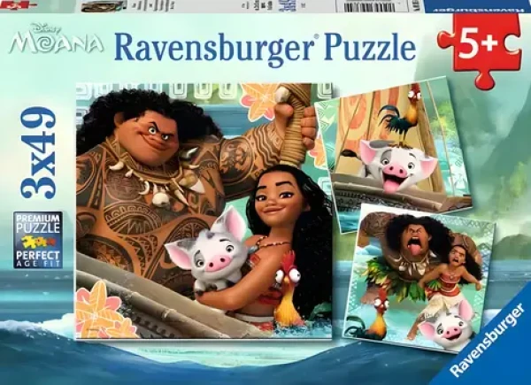 RAVENSBURGER Puzzle Odvážná Vaiana: Zrozena k cestování