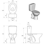 CERSANIT - WC kombi 393 PN010 včetně sedátka duroplast K100-332