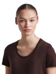 ICEBREAKER Wmns Merino 125 Cool-Lite Sphere III SS Scoop, Bittersweet velikost: XL