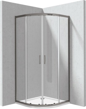 DEANTE - Funkia Evo čtvrtkruh sprchový kout s vaničkou, 90x90 cm KYPPD099P