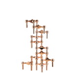 Stoff Nagel Designový svícen STOFF Nagel Rose Gold, měděná barva, kov