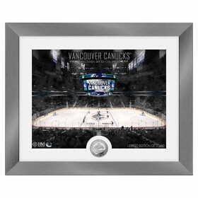 Obraz Vancouver Canucks NHL Art Deco Stadium Silver Coin