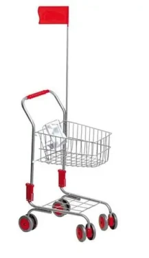 LEGLER nákupní vozík stříbrný