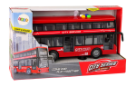 Mamido Patrový autobus s efekty a frikčním pohonem 1:16 červený