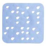 Spirella DROPS protiskluzová podložka do sprchy modrá / PVC / 54 x 54 cm