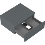 MEXEN/S - Orio koupelnová skříňka pod umyvadlo 60 cm s deskou, 1 šuplík, grafit mat 91A10-06023-1-BFC66