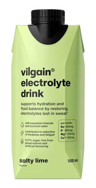 Vilgain Electrolyte Drink – Salty Lime 500 ml