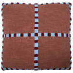 House Doctor Bavlněný povlak na polštář Cross Brown 50 × 50 cm, multi barva, textil