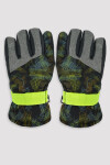 Rukavice Noviti RN068 Chlapecké lyžařské vzory žlutá 16 cm