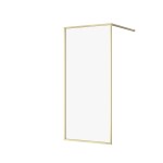 CERSANIT - Walk-in sprchový kout LARGA, zlatá mat, 90x200, čiré sklo S164-072
