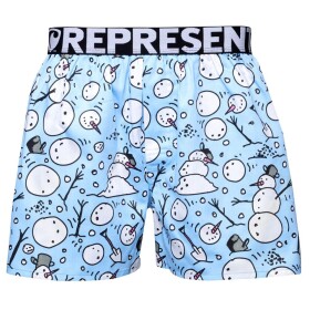 Represent MIKE SNOWMAN KIT modra pánské trenky - XXL