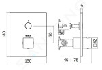 PAFFONI - Compact Box Termostatická sprchová baterie pod omítku, matná bílá CPT513BO