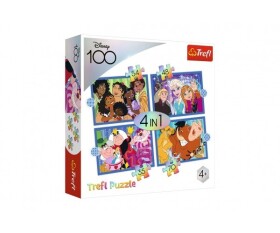 Puzzle Disney 100 let: Disneyho veselý svět 4v1