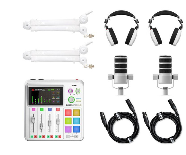 Rode Two-person podcasting bundle - White