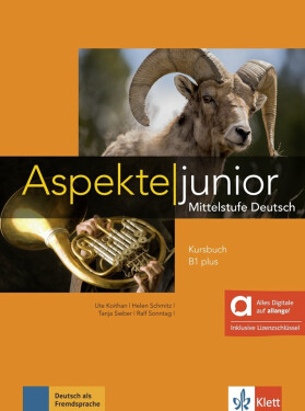 Aspekte junior 1 (B1+) – Hybride Ausgabe – Lehrbuch + MP3 allango.net + Lizenz (24 Monate) - Ute Koithan