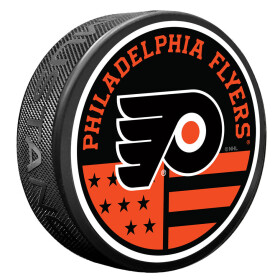 Mustang Puk Philadelphia Flyers NHL American Flag Pat Puck