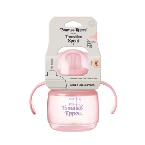 Tommee Tippee Transition hrneček s hubičkou 150 ml 4m+ růžová (447941-T)
