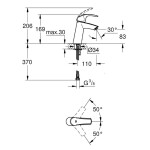 GROHE - Eurosmart Umyvadlová baterie, chrom 23324001