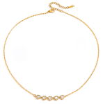ELENYS Heartline Chain – pozlacený náhrdelník 18K žluté zlato Délka: 41+5 cm / max. 46 cm