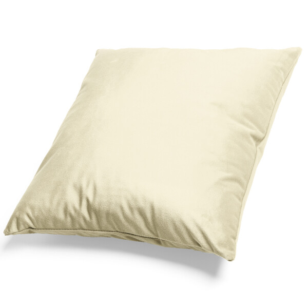 Mikroplyšový povlak na polštář 50x50 cm Smetanový